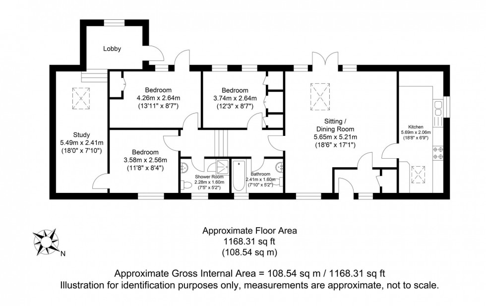 Floorplan for The Street, Kingston, BN7