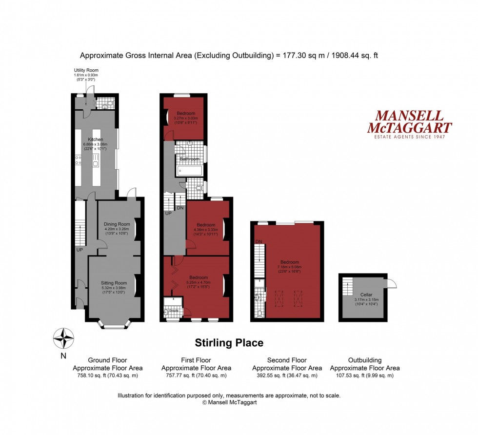 Floorplan for Stirling Place, Hove, BN3