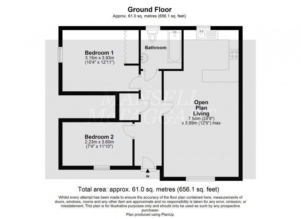 Floorplan for Spring Close, Crawley, RH11