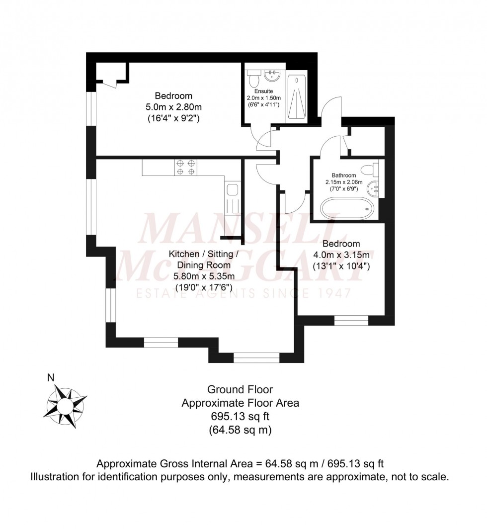 Floorplan for Parsonage Road, Horsham, RH12