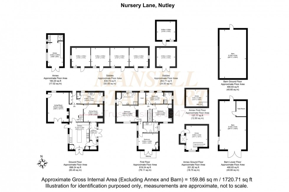 Floorplan for Nursery Lane, Nutley, TN22