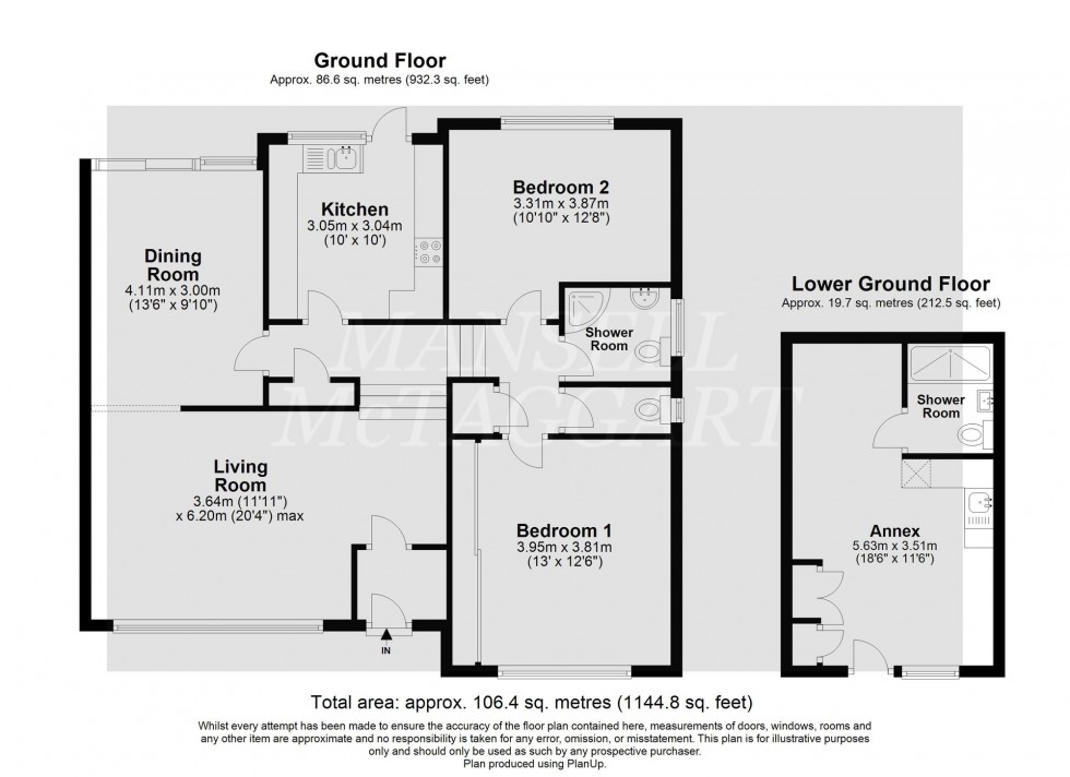 Floorplan for Fulmar Drive, East Grinstead, RH19