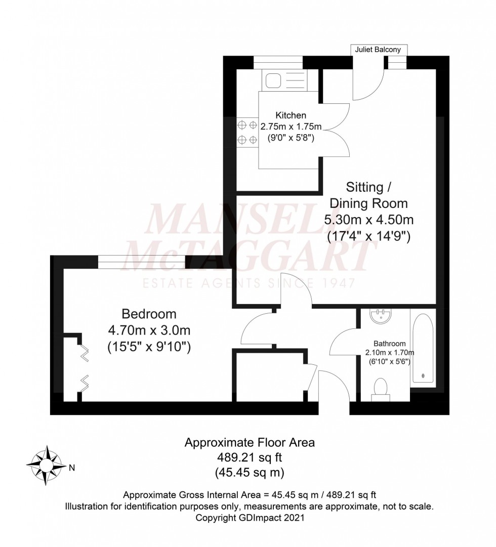 Floorplan for Kings Road, Horsham, RH13