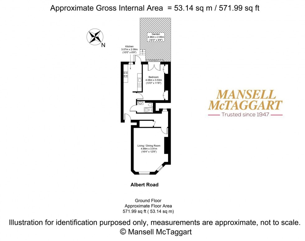 Floorplan for Albert Road, Brighton, BN1