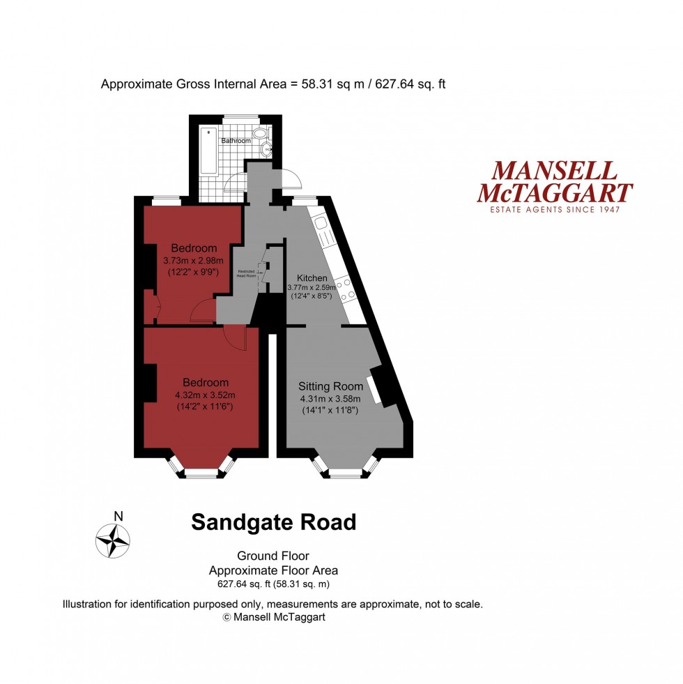 Floorplan for Sandgate Road, Brighton, BN1