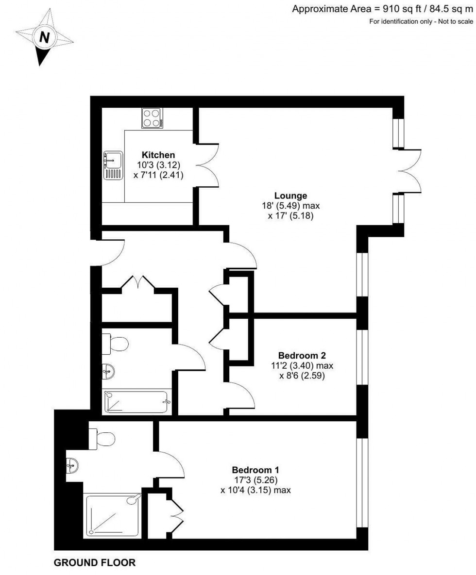 Floorplan for Kleinwort Close, Hurst Place, RH16