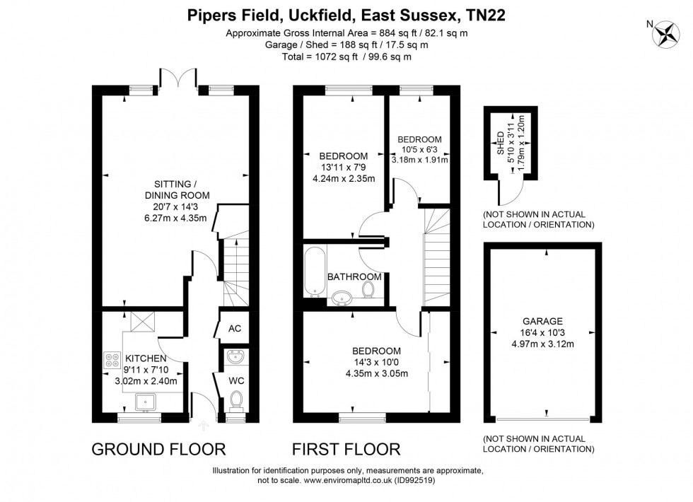 Floorplan for Pipers Field, Ridgewood, TN22