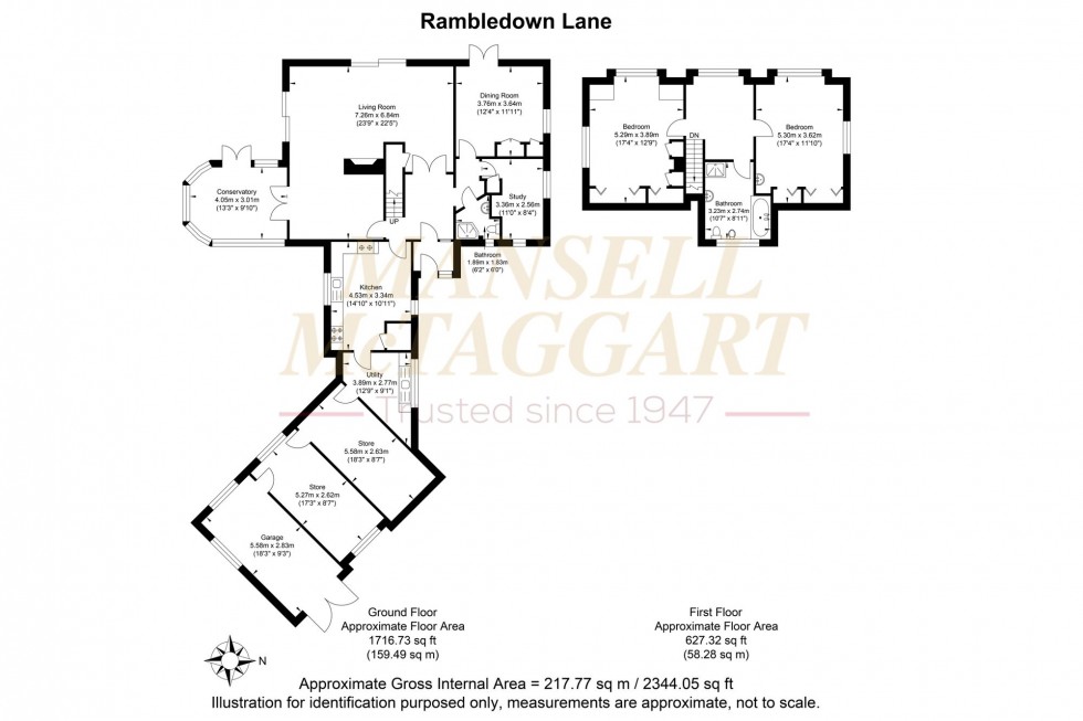 Floorplan for Rambledown Lane, West Chiltington, RH20