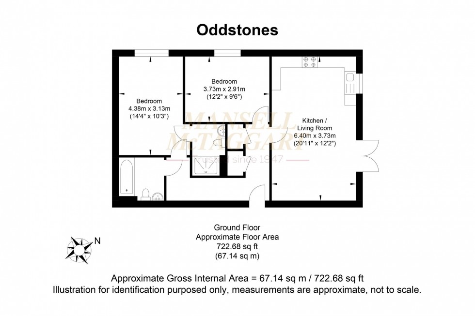 Floorplan for Oddstones, Codmore Hill, RH20