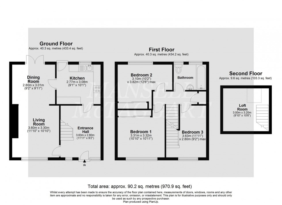 Floorplan for Patching Close, Crawley, RH11
