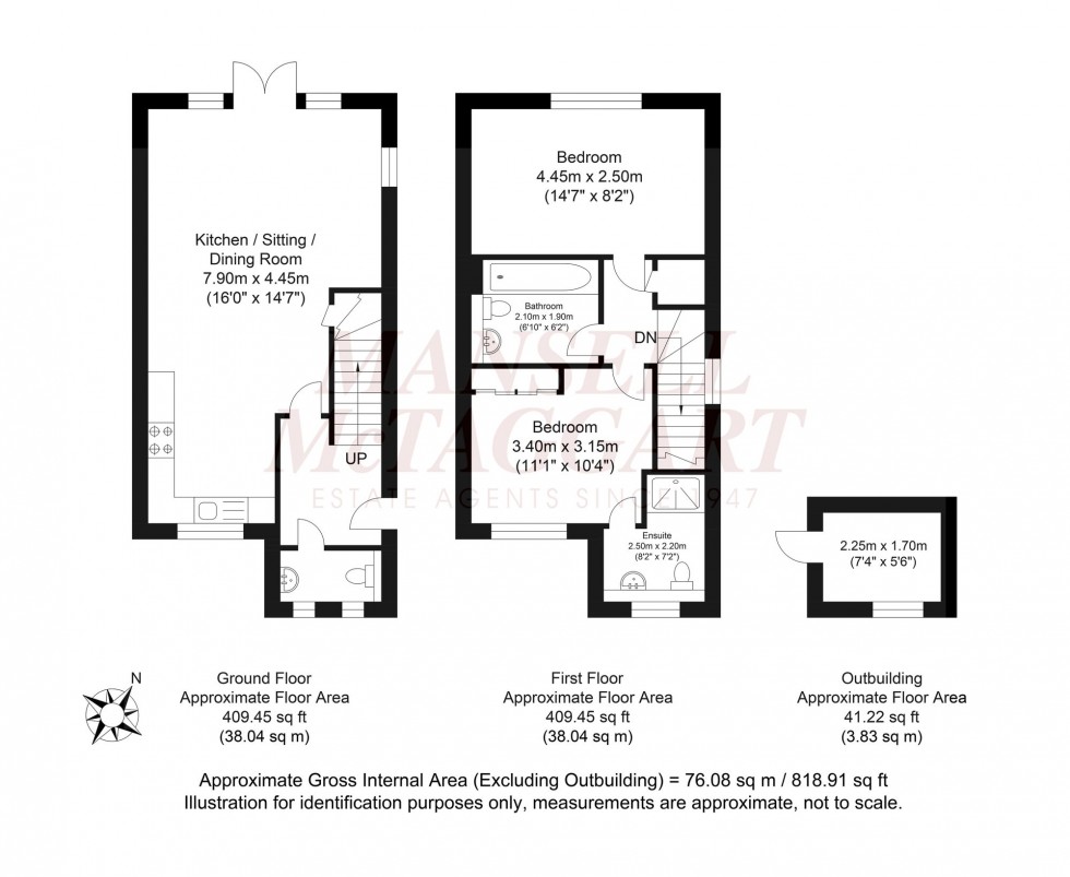 Floorplan for Beeches Way, Faygate, RH12