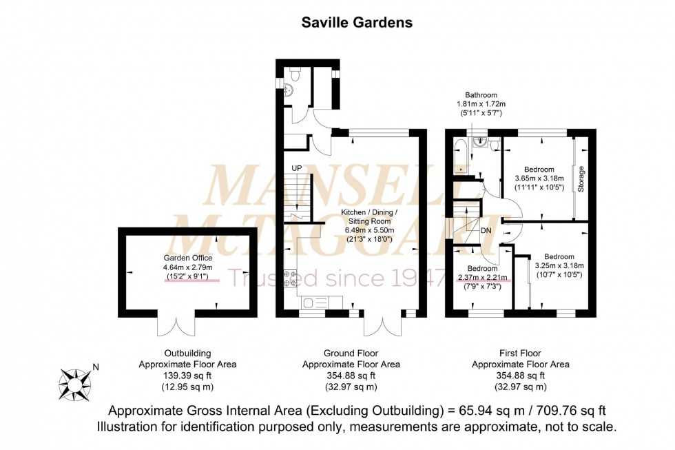 Floorplan for Saville Gardens, Billingshurst, RH14