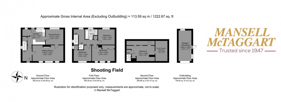 Floorplan for Shooting Field, Steyning, BN44