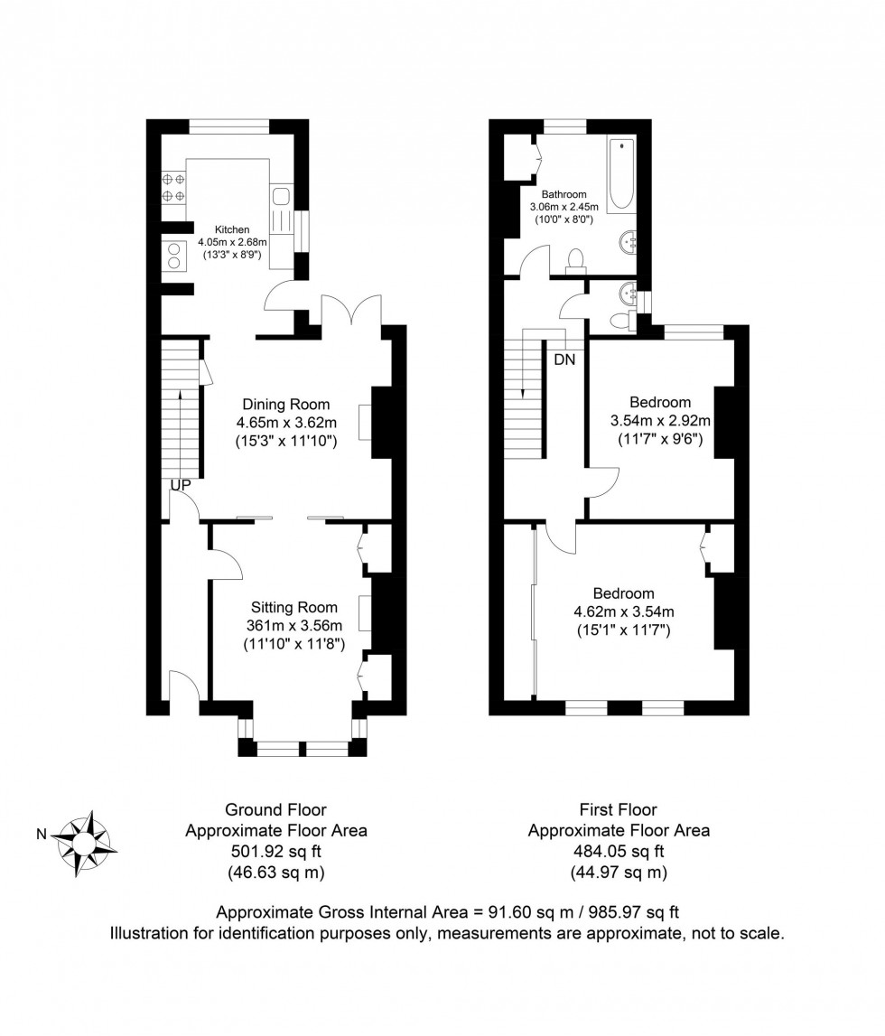 Floorplan for Garden Street, Lewes, BN7