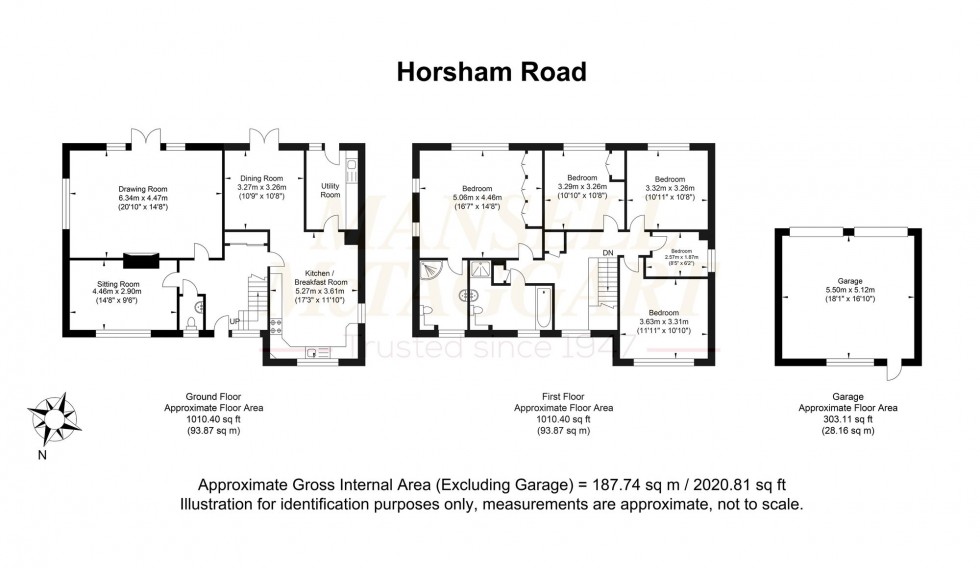 Floorplan for Horsham Road, Five Oaks, RH14