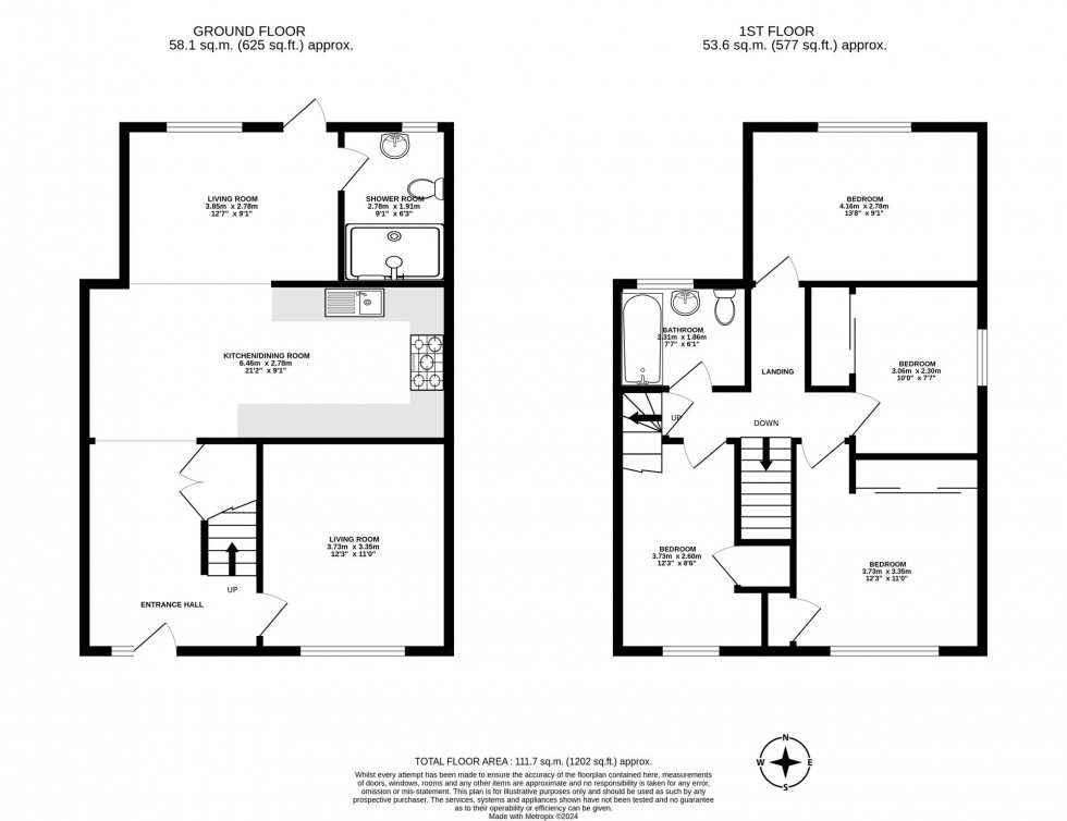 Floorplan for Medway Road, Crawley, RH11