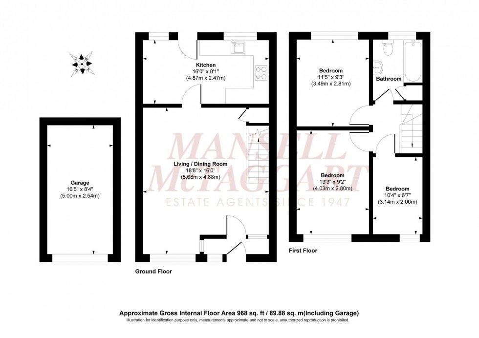 Floorplan for Gordon Road, Burgess Hill, RH15