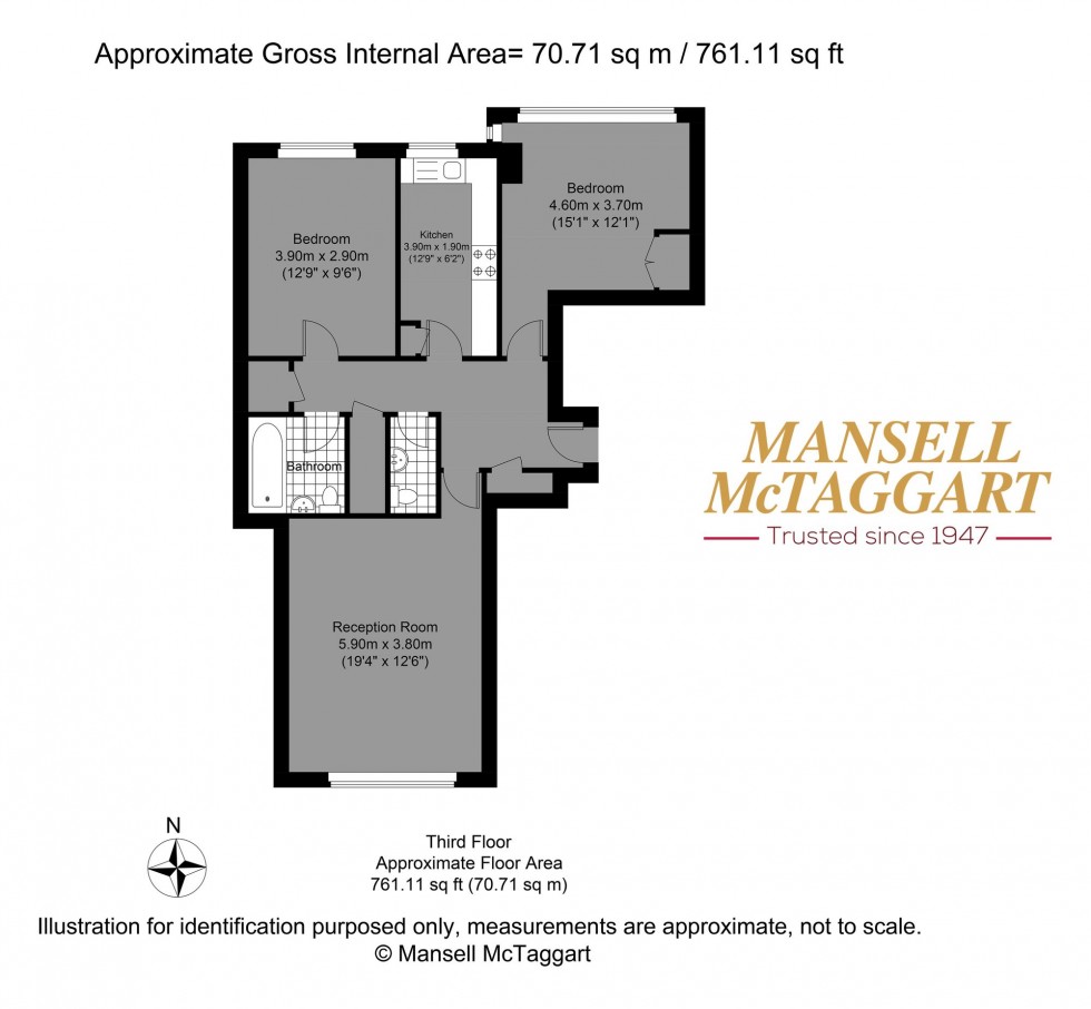 Floorplan for Eaton Road, Hove, BN3