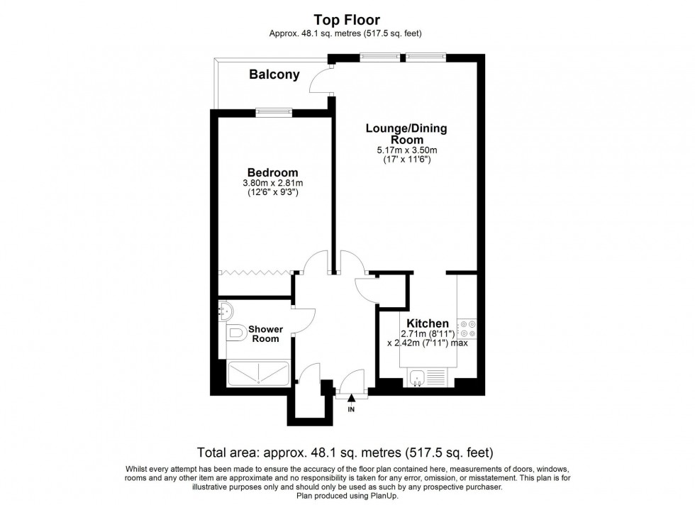 Floorplan for Fairfield Road, East Grinstead, RH19