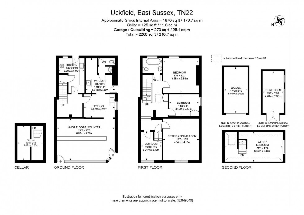 Floorplan for High Street, Uckfield, TN22