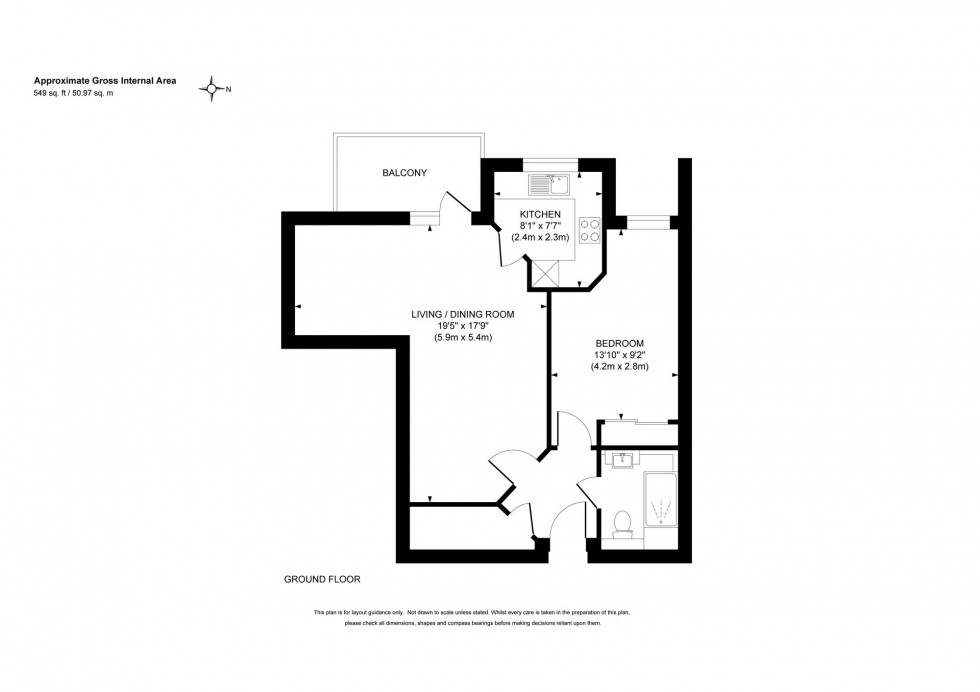 Floorplan for Church Road, Petlands Lodge, RH16