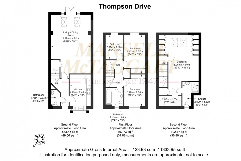 Floorplan for Thompson Drive, Storrington, RH20