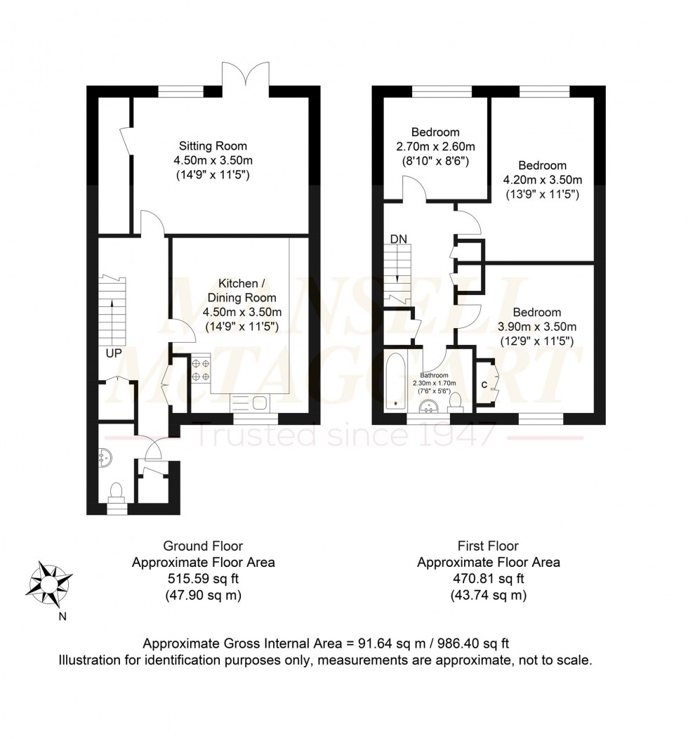 Floorplan for Post View, Storrington, RH20