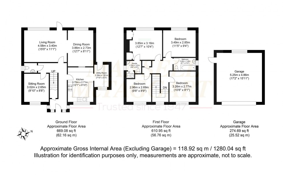 Floorplan for Dean Way, Storrington, RH20