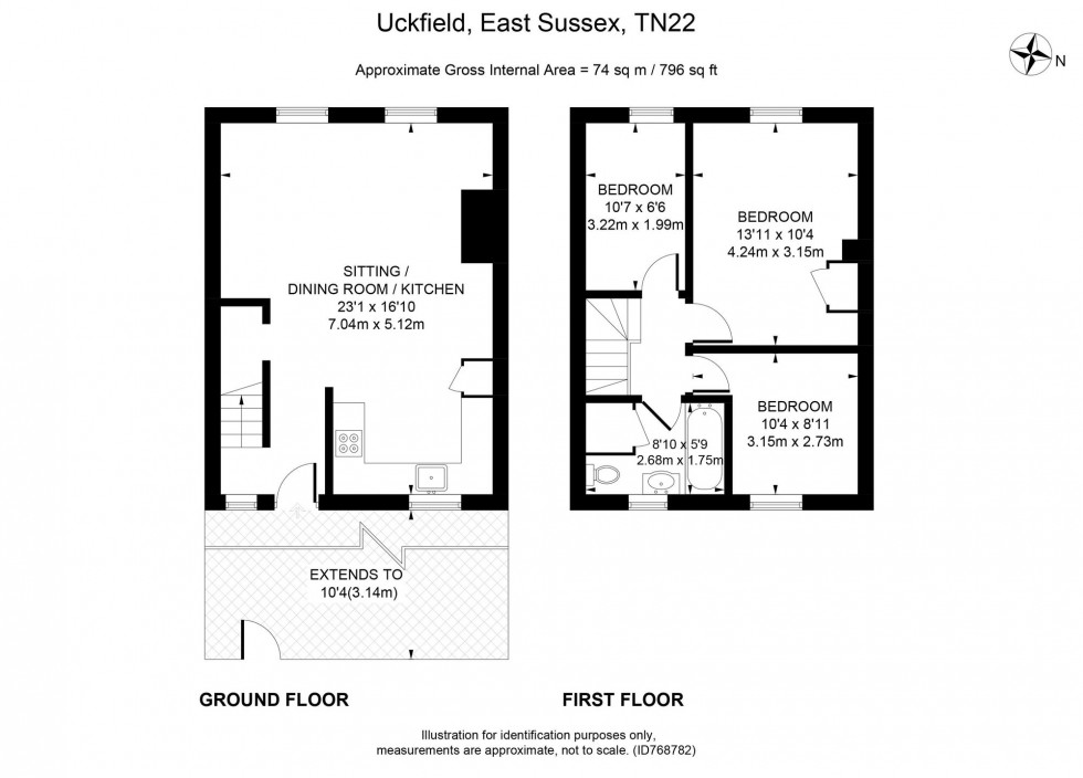 Floorplan for High Street, Uckfield, TN22