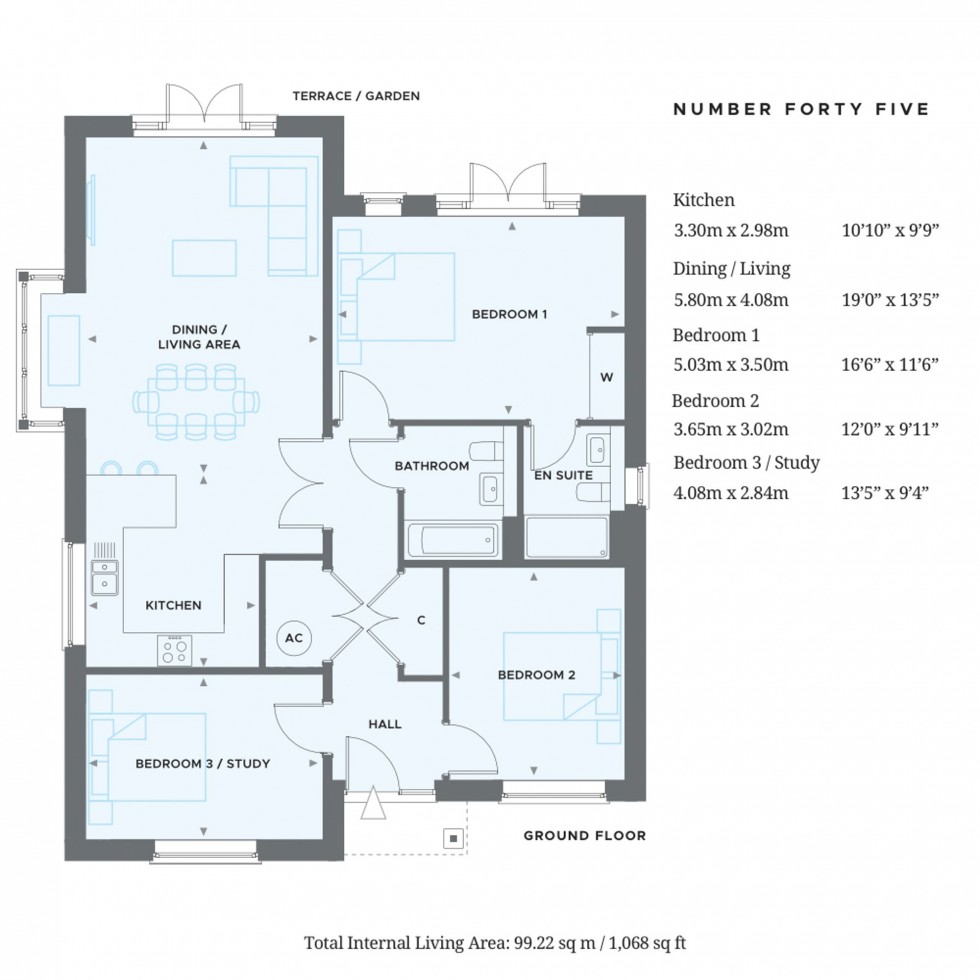 Floorplan for Kiln Wood Lane, Wivelsfield Green, RH17