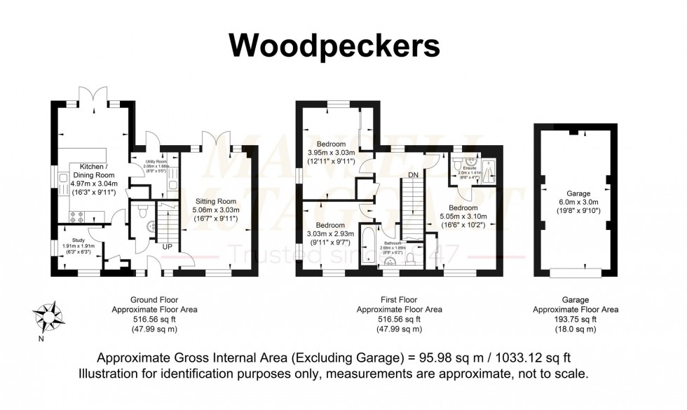 Floorplan for Woodpeckers, Billingshurst, RH14