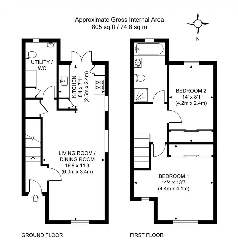 Floorplan for Bretts Orchard, Balcombe, RH17