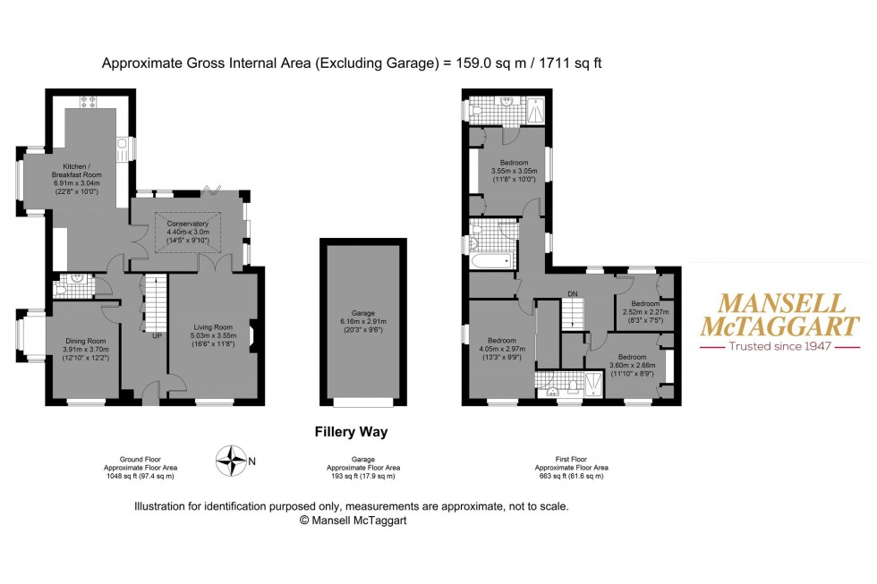 Floorplan for Fillery Way, Henfield, BN5