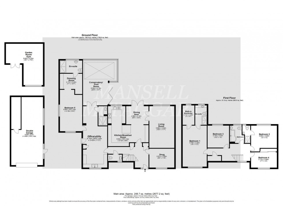 Floorplan for Newlands Park, Copthorne, RH10