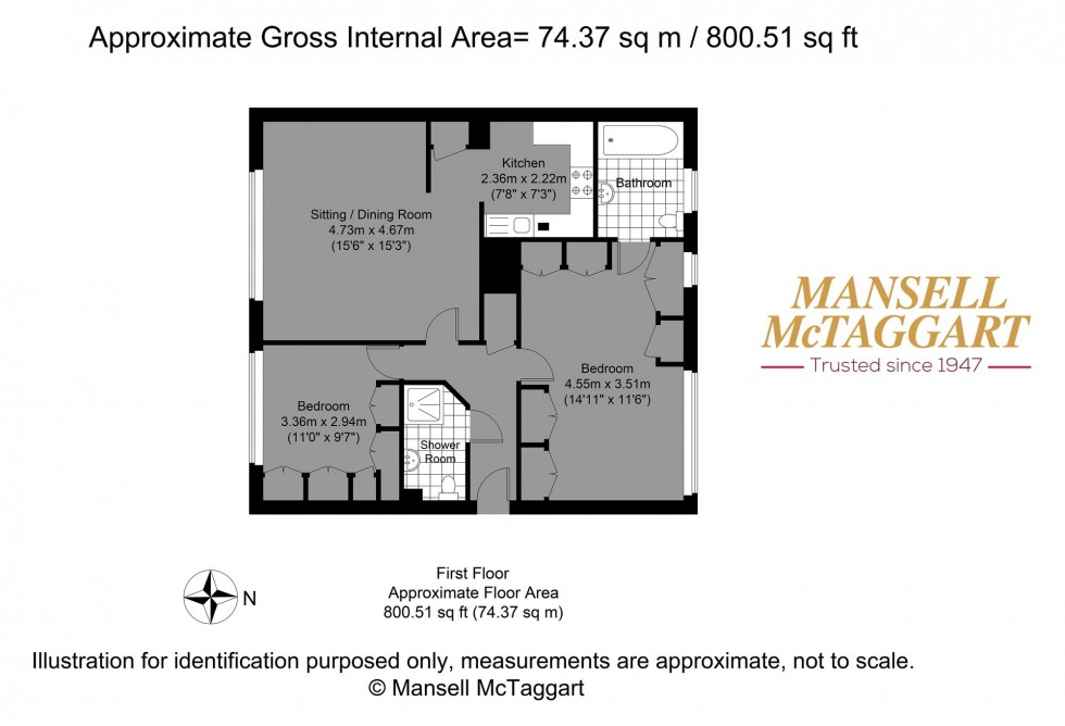 Floorplan for London Road, Preston, BN1