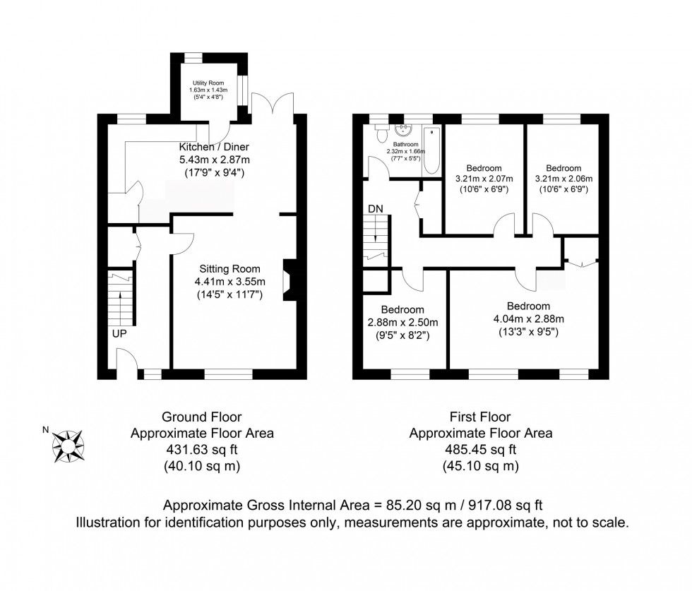 Floorplan for Blois Road, Lewes, BN7