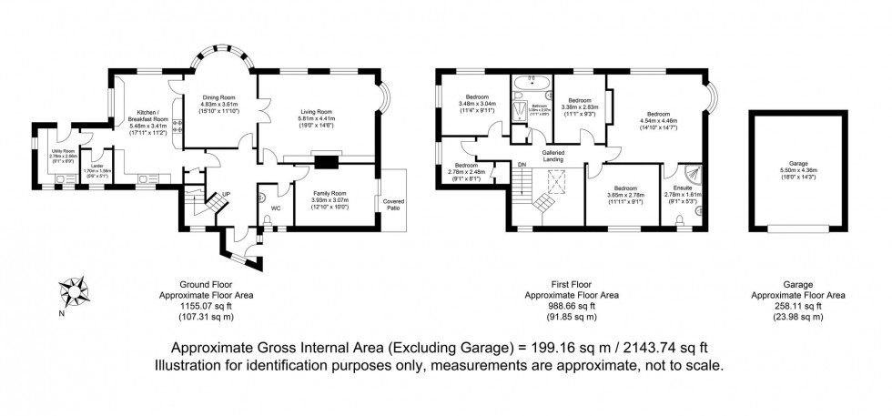 Floorplan for Ashcombe Lane, Kingston, BN7