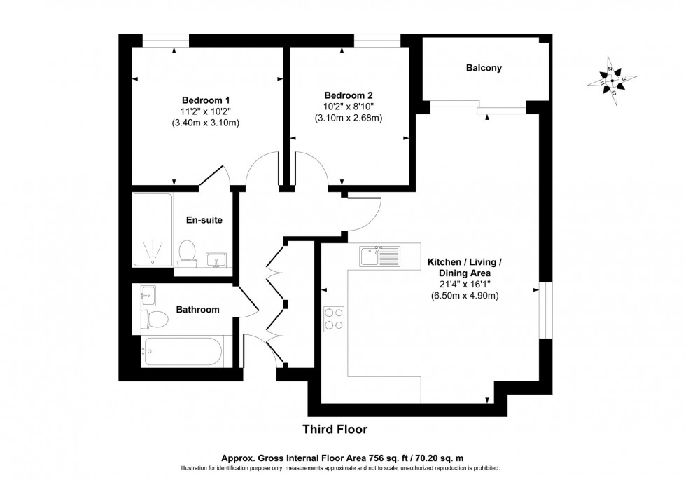 Floorplan for Church Road, Beacon Heights, RH16