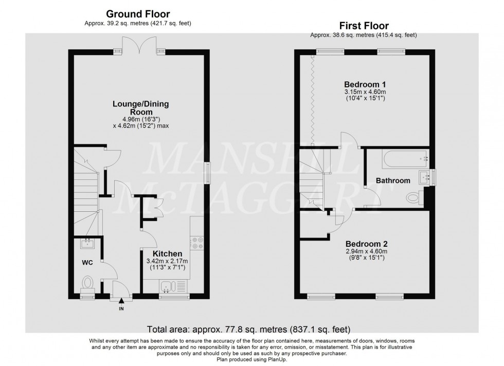 Floorplan for Bramble Way, Crawley Down, RH10