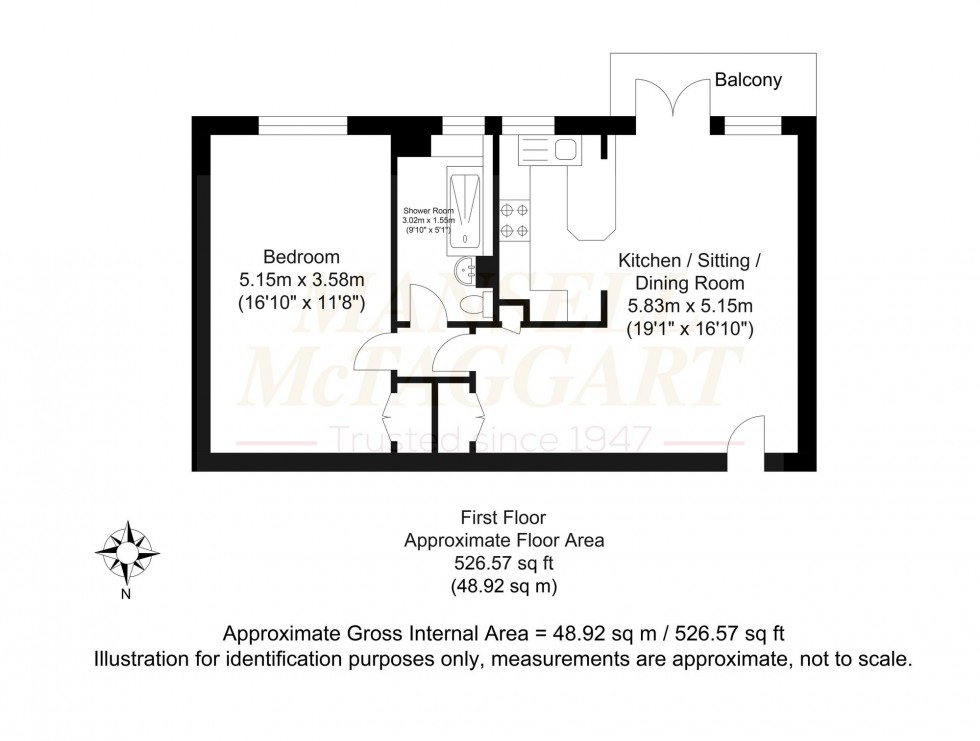 Floorplan for Hove Street, Hove, BN3