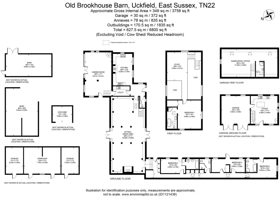 Floorplan for Brookhouse Lane, Framfield, TN22