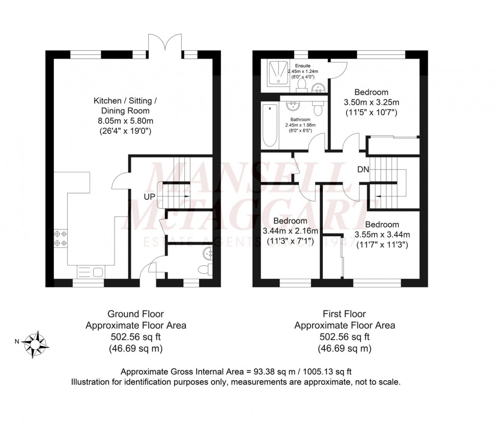 Floorplan for Kipling Close, Crowborough, TN6