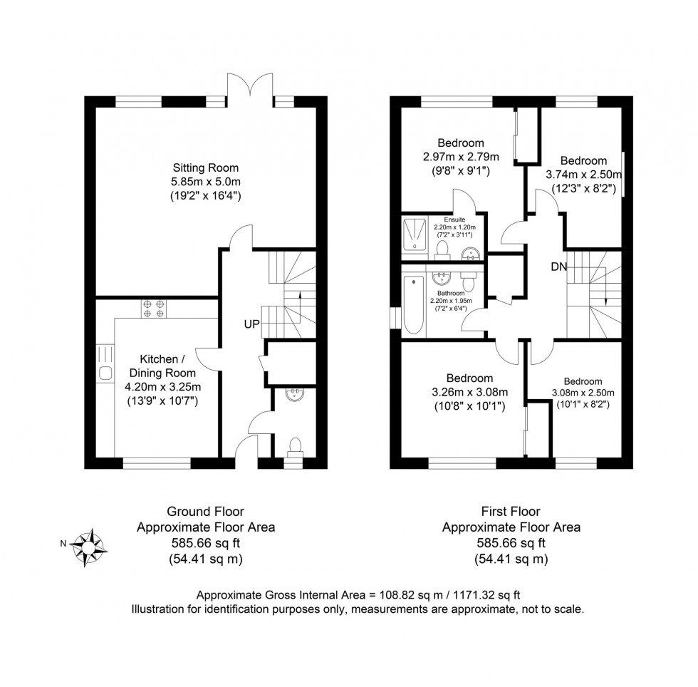 Floorplan for Kipling Close, Crowborough, TN6