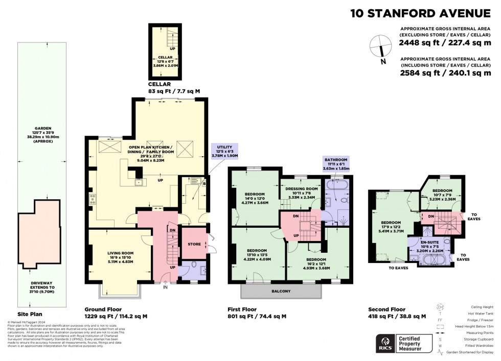 Floorplan for Stanford Avenue, Hassocks, BN6