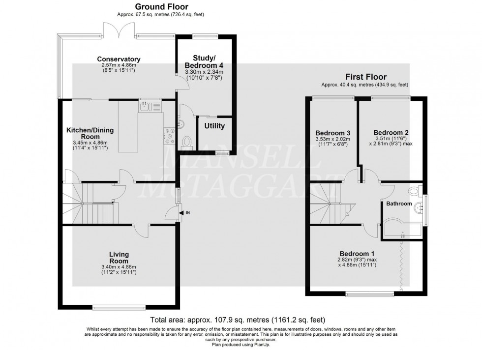 Floorplan for Forest Close, Crawley Down, RH10