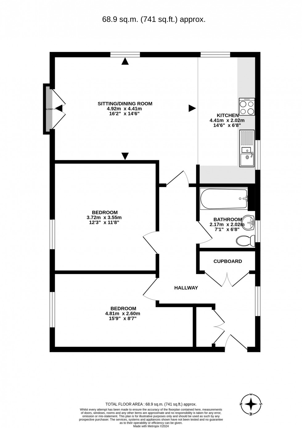 Floorplan for William Belt Road, Pease Pottage, RH11