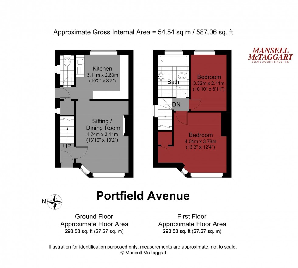 Floorplan for Portfield Avenue, Brighton, BN1