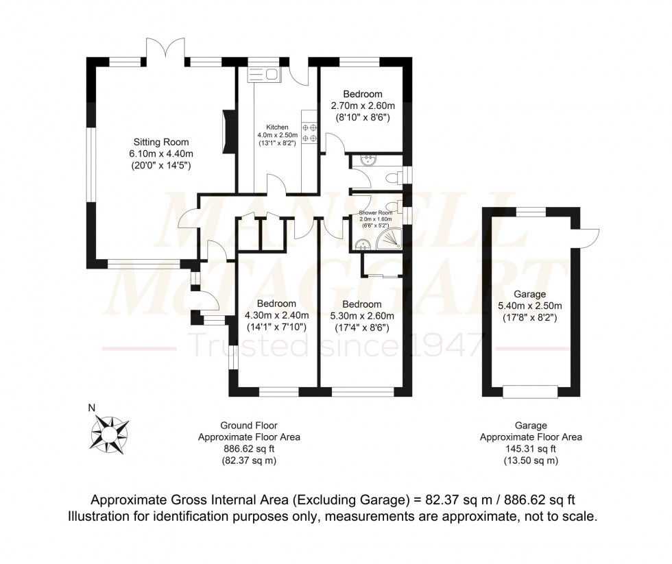 Floorplan for Manor Avenue, Hassocks, BN6