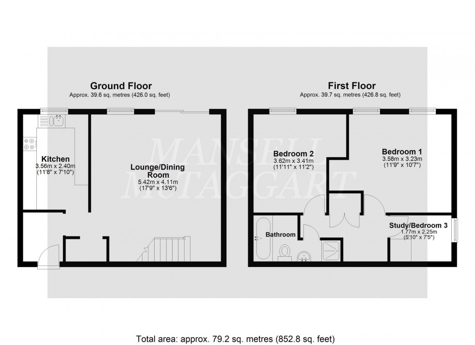 Floorplan for The Drive, Horley, RH6