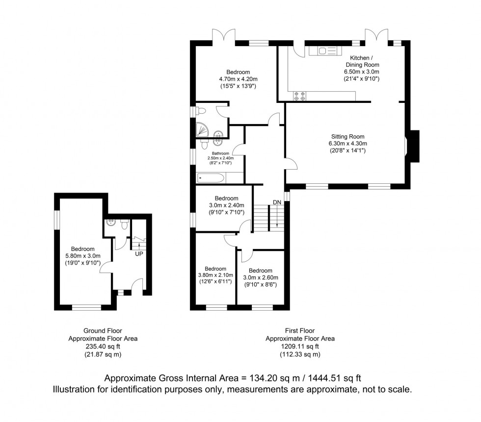 Floorplan for Mark Cross, Crowborough, TN6